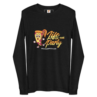 Life Of The Party - Girl Power Pizza - Women's Long Sleeve - Girl Power Pizza