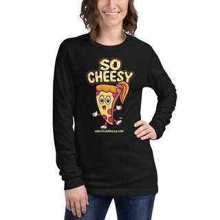 So Cheesy - Girl Power Pizza - Women’s Long Sleeve - Girl Power Pizza