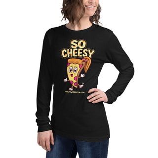 So Cheesy - Girl Power Pizza - Women’s Long Sleeve - Girl Power Pizza