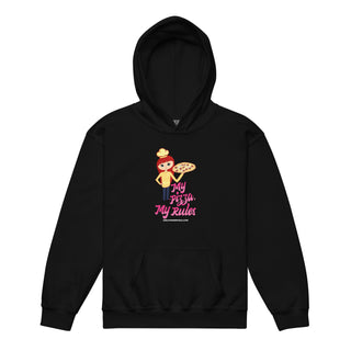 My Pizza My Rules - Girl Power Pizza - Girl’s Hoodie - Girl Power Pizza