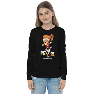 Pizza Girl - Girl Power Pizza - Girl's Long Sleeves - Girl Power Pizza