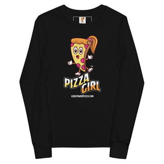 Pizza Girl - Girl Power Pizza - Girl's Long Sleeves - Girl Power Pizza