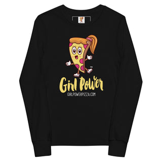 Girl Power - Girl Power Pizza - Girl's Long Sleeves - Girl Power Pizza