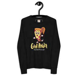 Girl Power - Girl Power Pizza - Girl's Long Sleeves - Girl Power Pizza