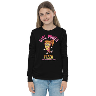 Girl Power Pizza - Girl Power Pizza - Girl's Long Sleeves - Girl Power Pizza