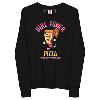 Girl Power Pizza - Girl Power Pizza - Girl's Long Sleeves - Girl Power Pizza