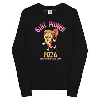 Girl Power Pizza - Girl Power Pizza - Girl's Long Sleeves - Girl Power Pizza