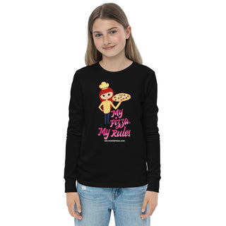 My Pizza My Rules - Girl Power Pizza - Girl’s Long Sleeves - Girl Power Pizza