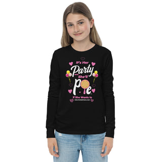 It’s Her Party And She'll Pie If Want To - Girl Power Pizza - Women's Long Sleeve - Girl Power Pizza