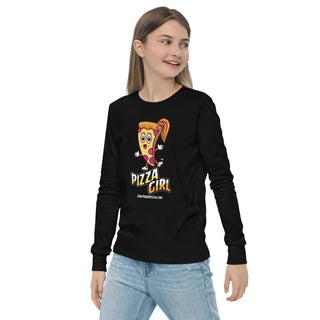 Pizza Girl - Girl Power Pizza - Girl's Long Sleeves - Girl Power Pizza