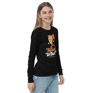 Wait, What? - Girl Power Pizza - Girl's Long Sleeves - Girl Power Pizza