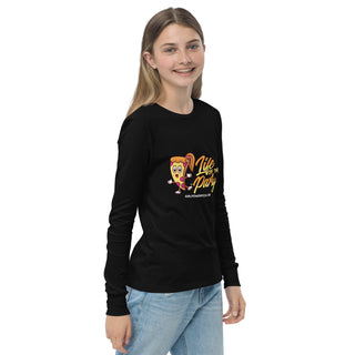 Life Of The Party - Girl Power Pizza - Girl's Long Sleeves - Girl Power Pizza