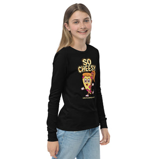 So Cheesy - Girl Power Pizza - Girl's Long Sleeves - Girl Power Pizza