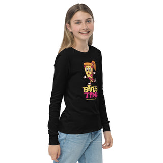 Party Time - Girl Power Pizza - Girl's Long Sleeves - Girl Power Pizza